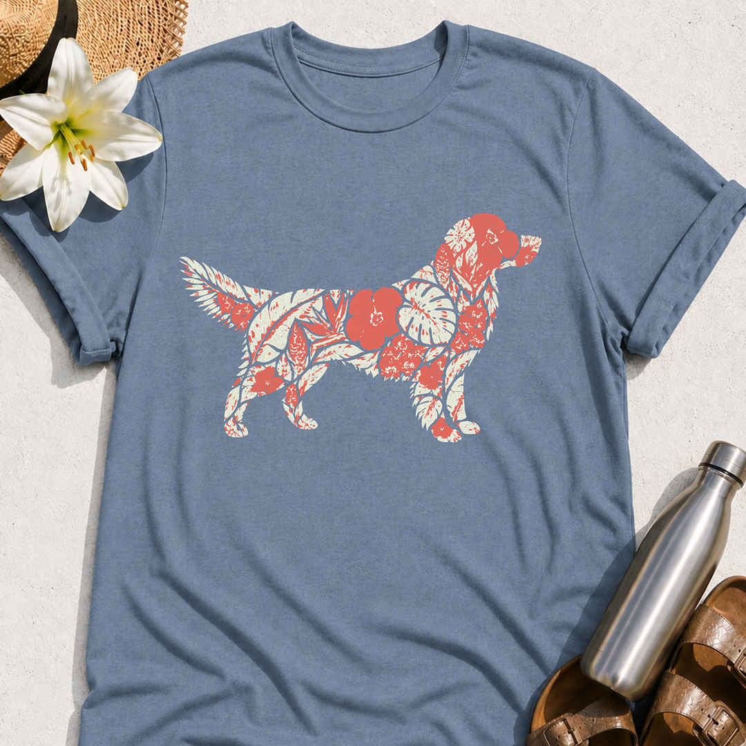 Floral Retriever T-Shirt