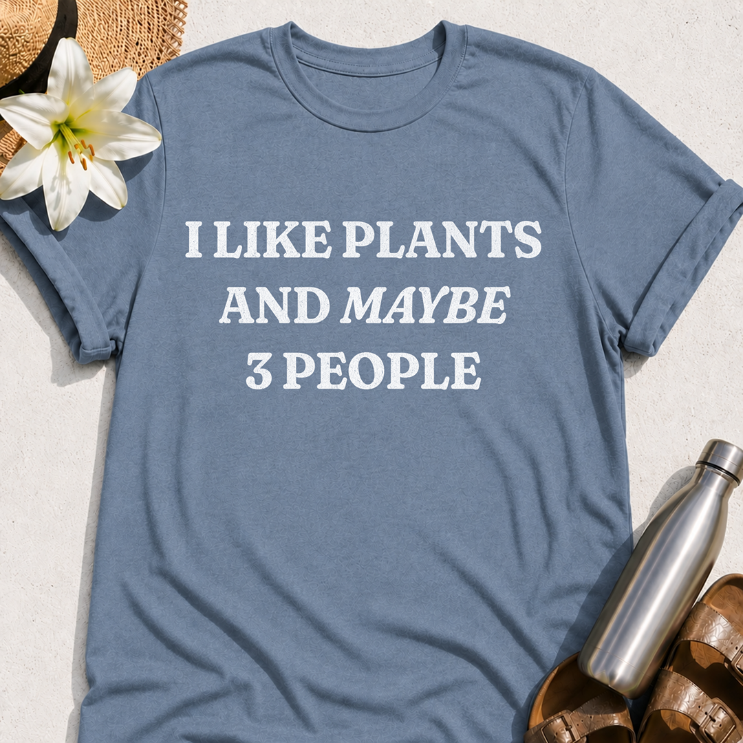 Plants and Three People T-Shirt