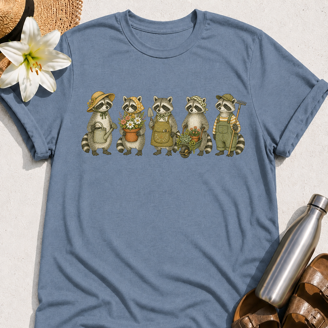 Garden Raccoons T-Shirt