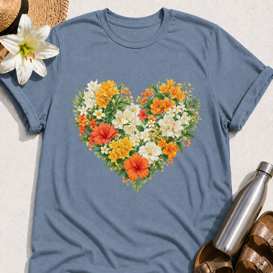 Tropical Heart T-Shirt