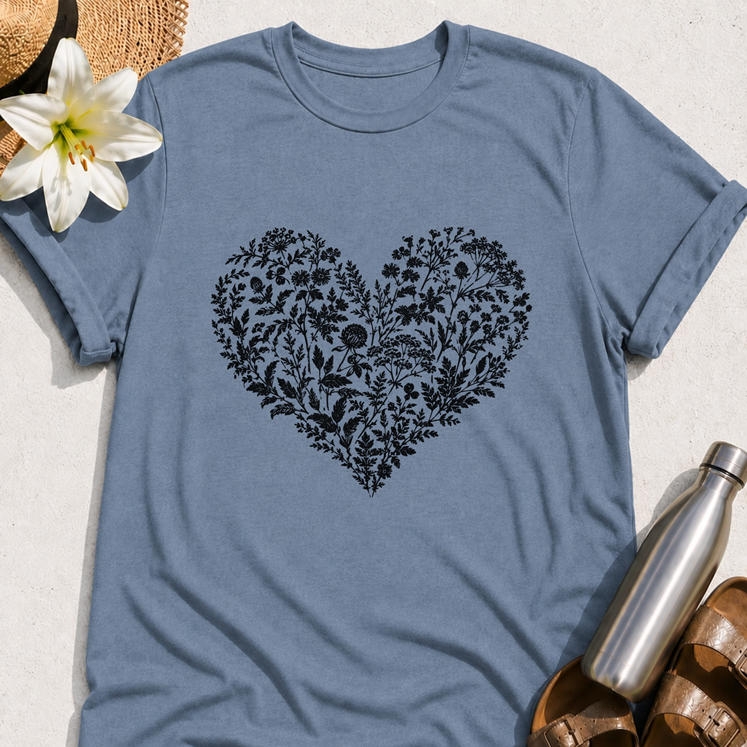 Heart Of Flowers T-Shirt