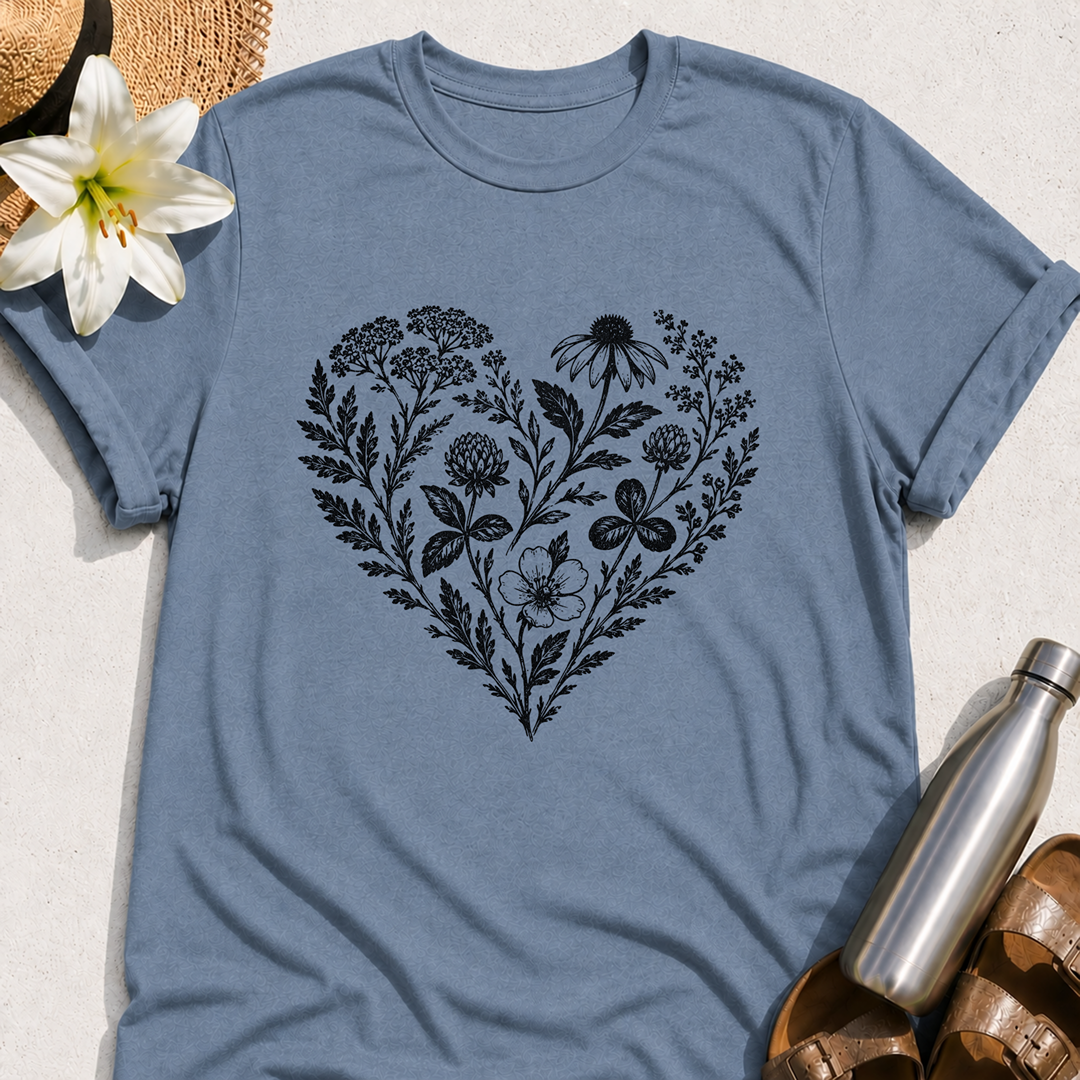 Heart Of Flowers T-Shirt