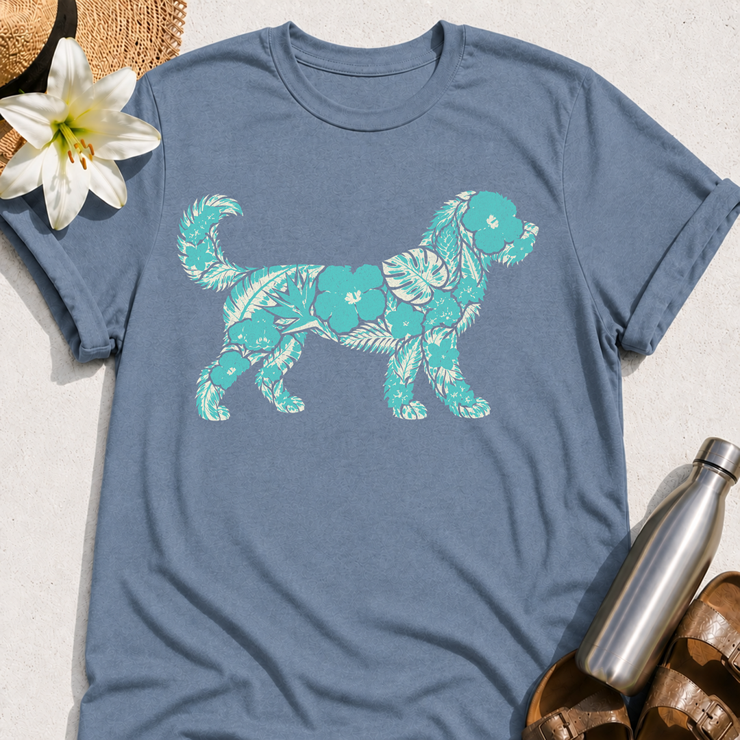Floral Goldendoodle T-Shirt