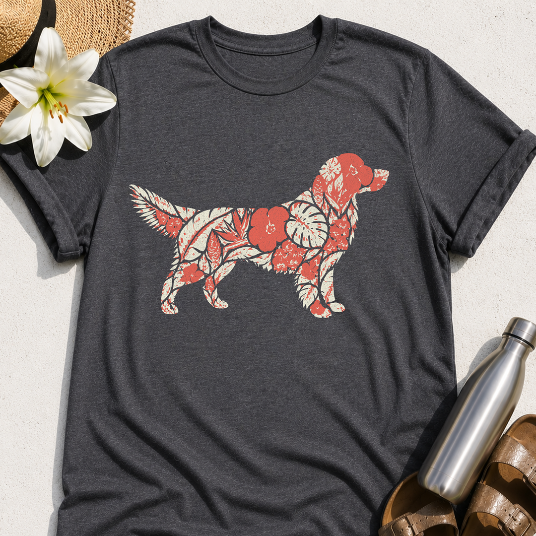 Floral Retriever T-Shirt