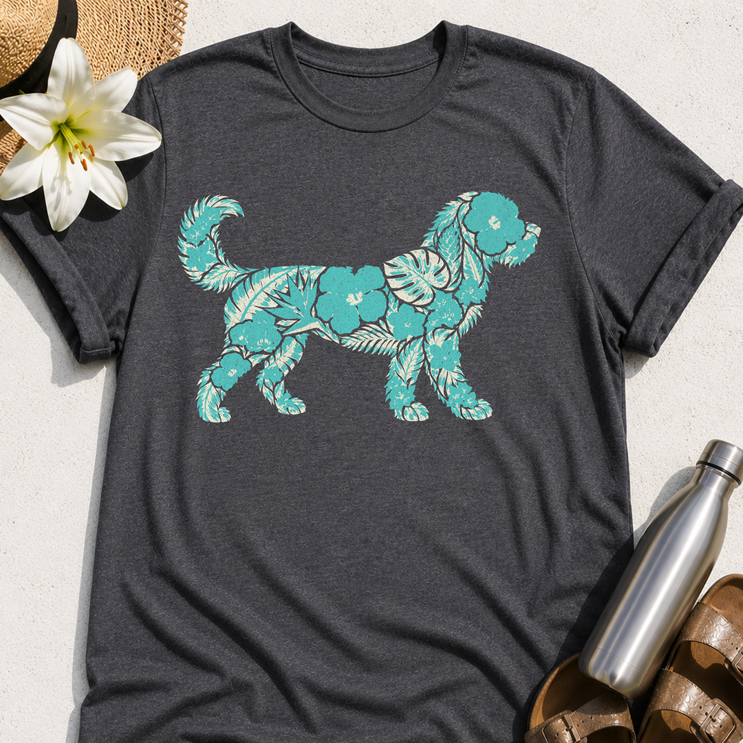 Floral Goldendoodle T-Shirt