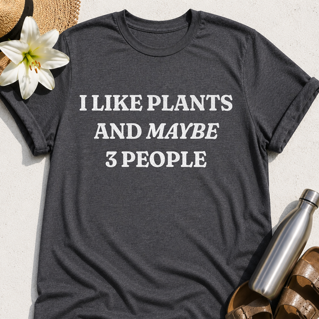 Plants and Three People T-Shirt