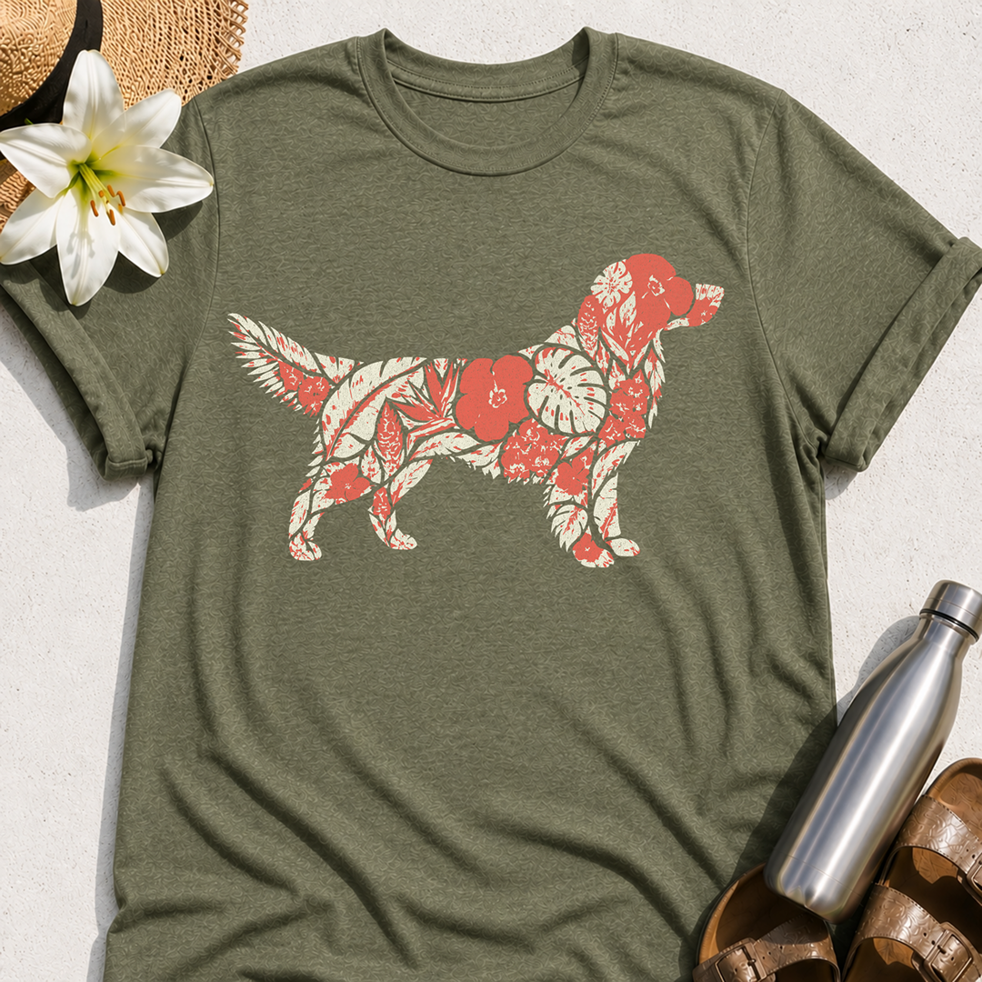 Floral Retriever T-Shirt