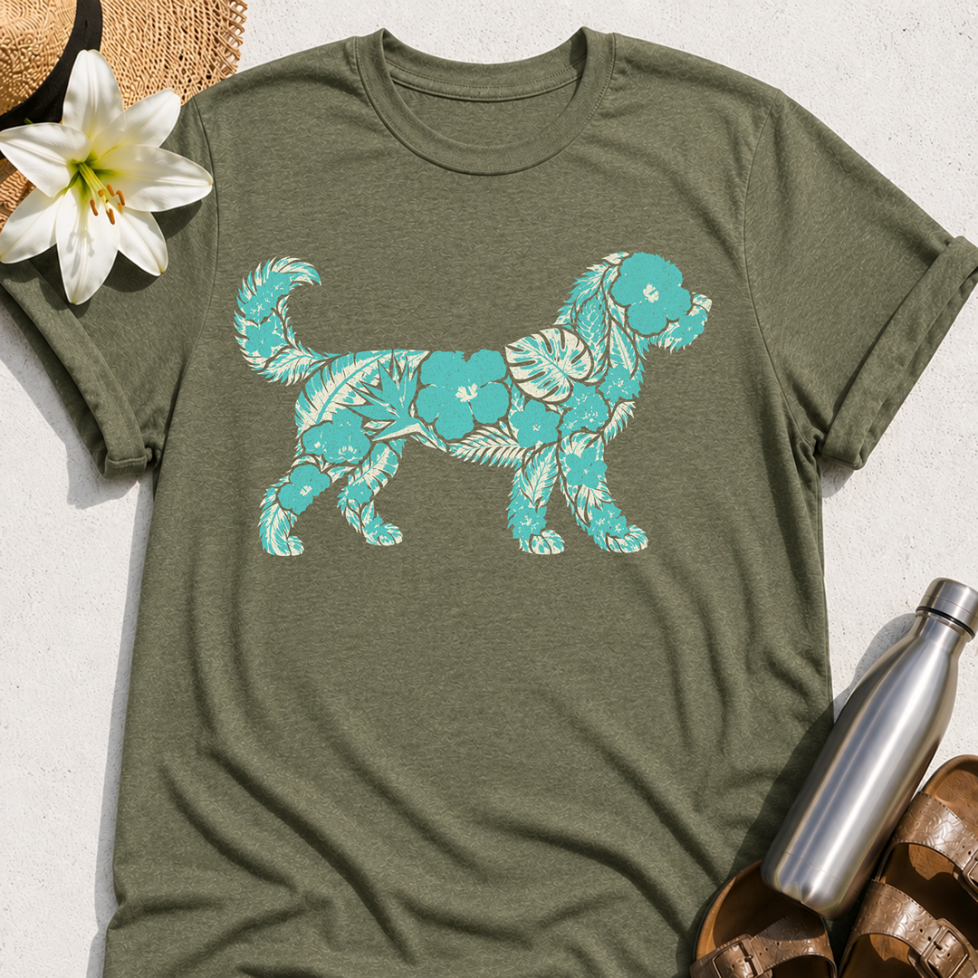 Floral Goldendoodle T-Shirt