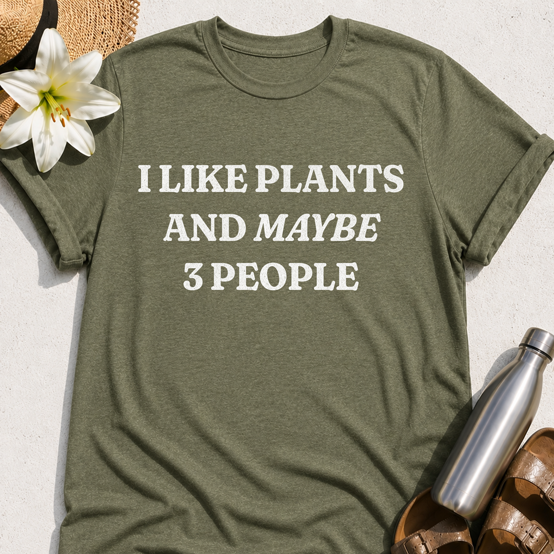 Plants and Three People T-Shirt