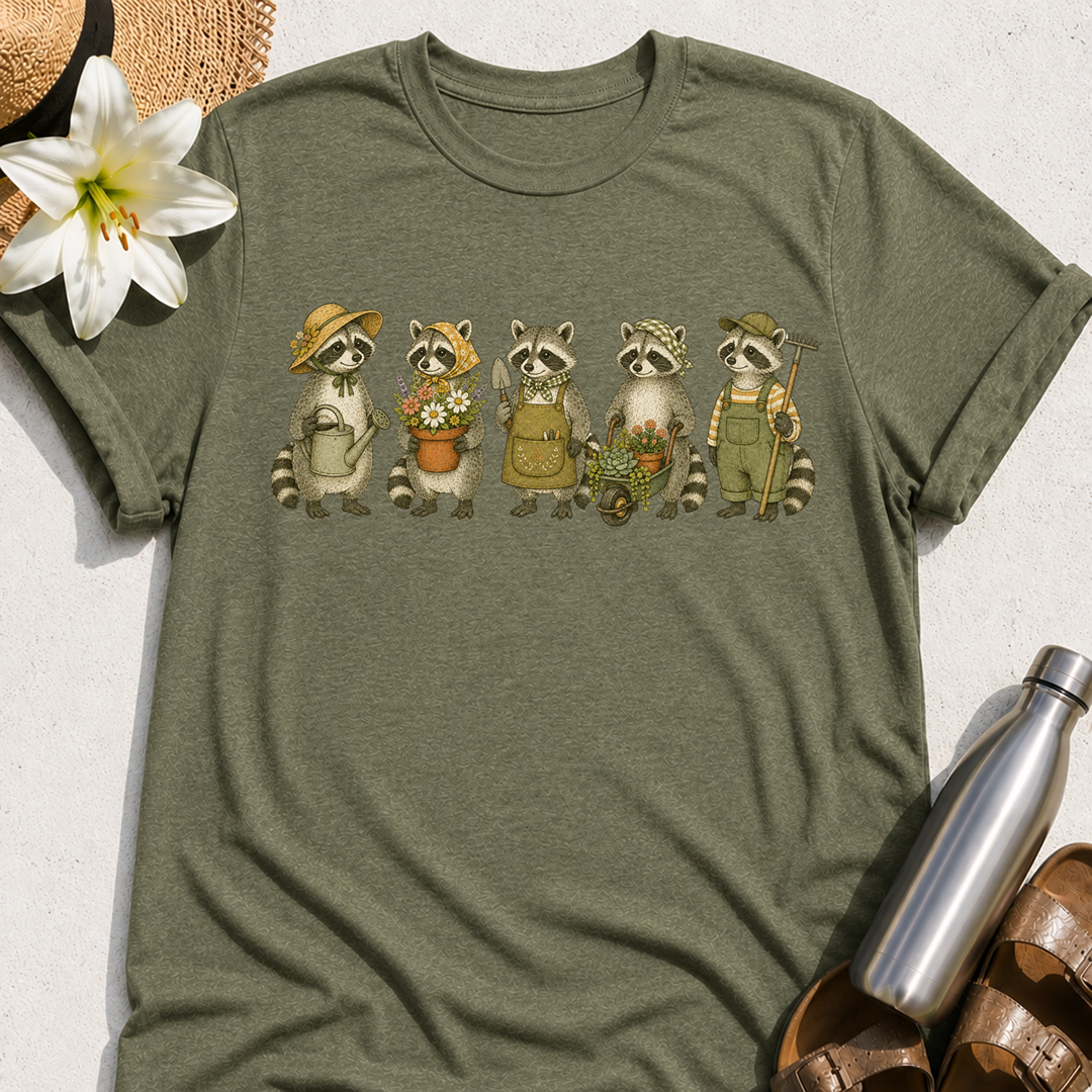 Garden Raccoons T-Shirt
