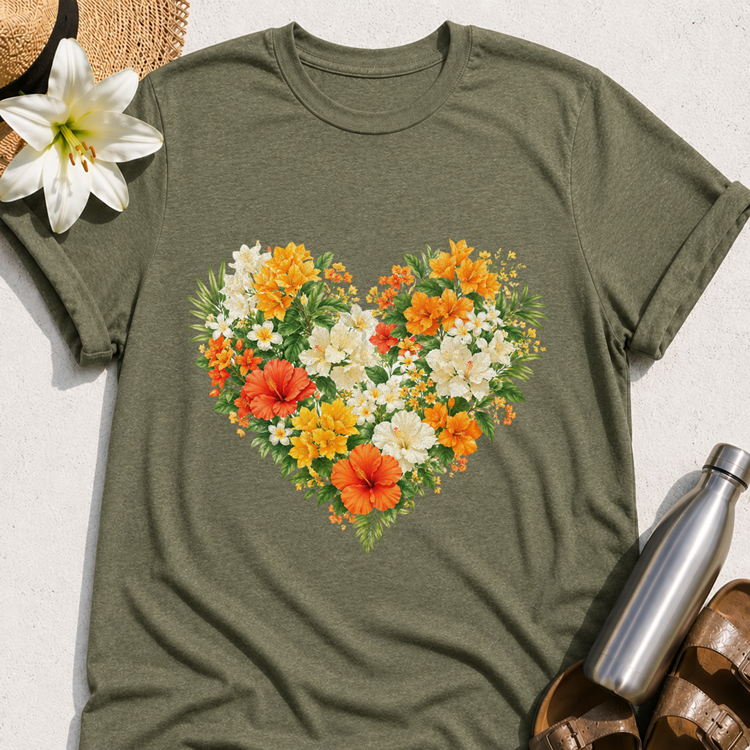 Tropical Heart T-Shirt
