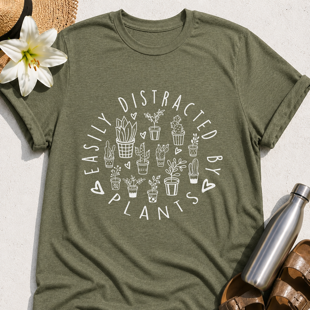 Easily Distracted By Plants T-Shirt