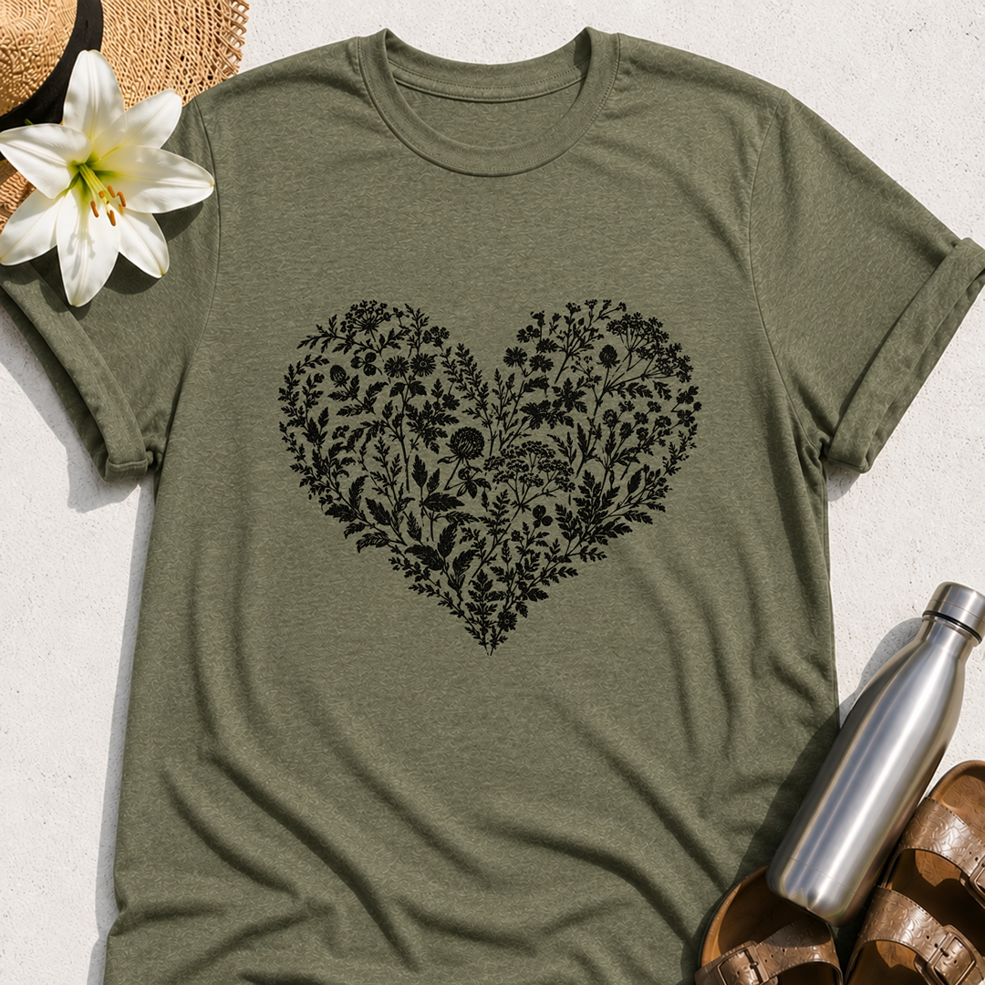 Heart Of Flowers T-Shirt