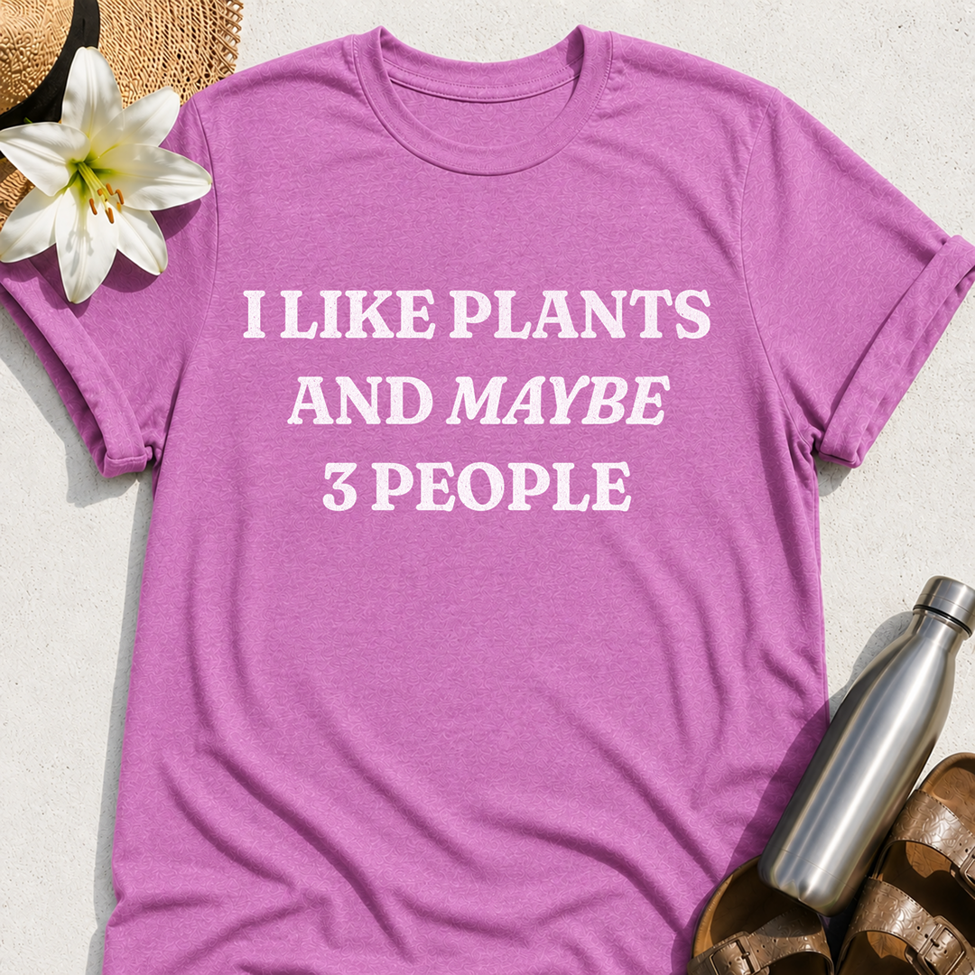 Plants and Three People T-Shirt