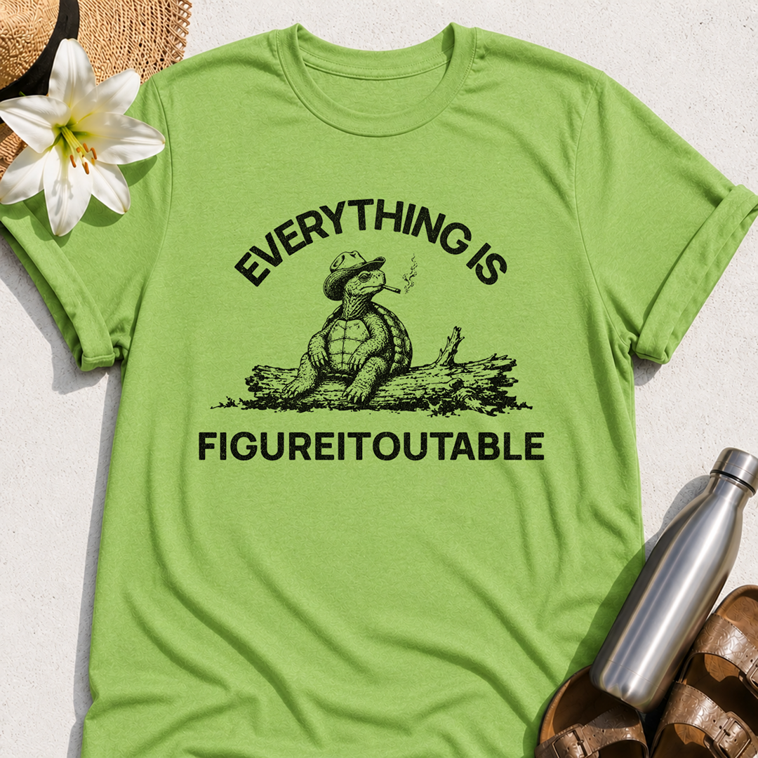 Everything Is Figure-it-outable Turtle T-Shirt