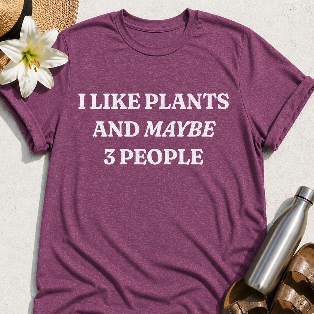 Plants and Three People T-Shirt