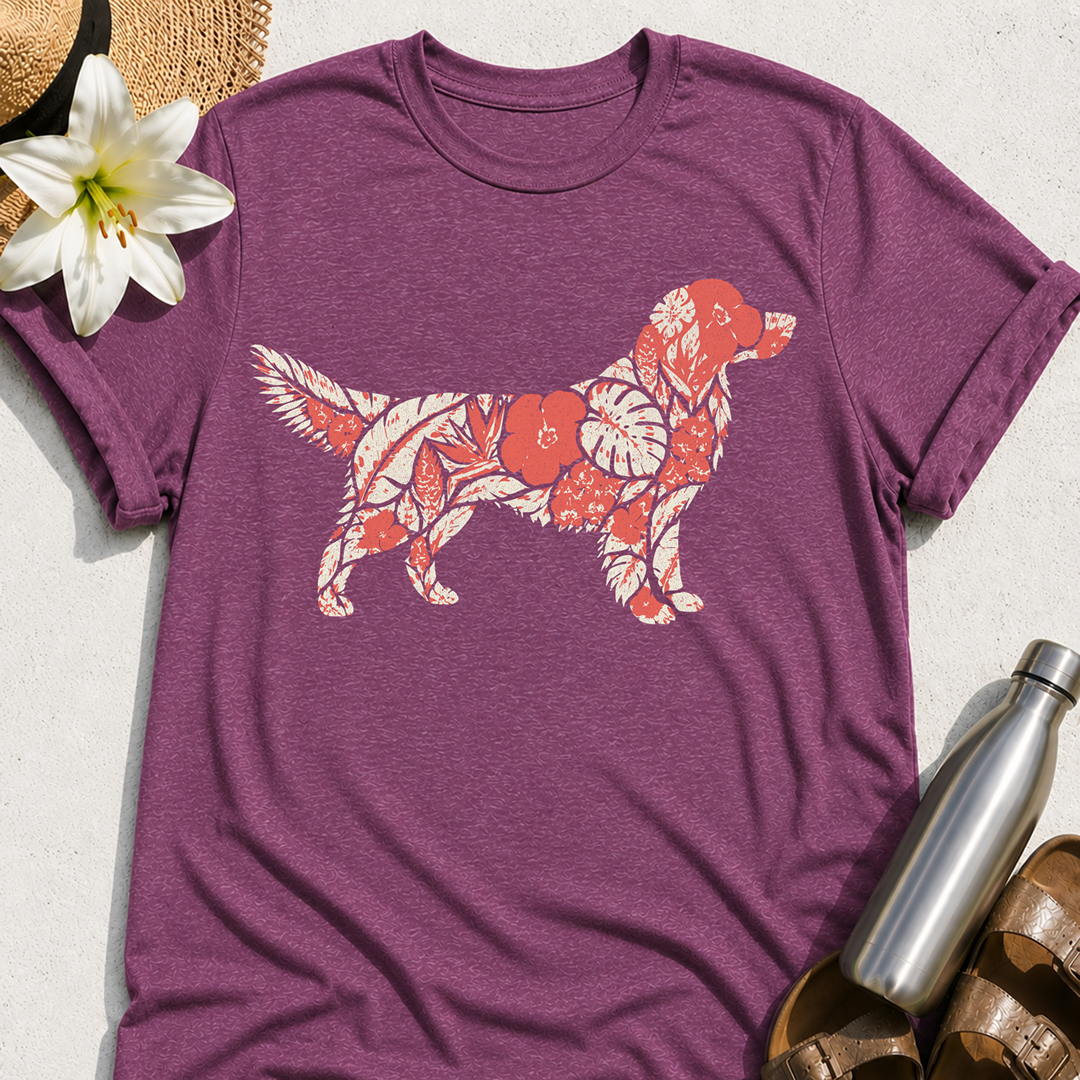 Floral Retriever T-Shirt