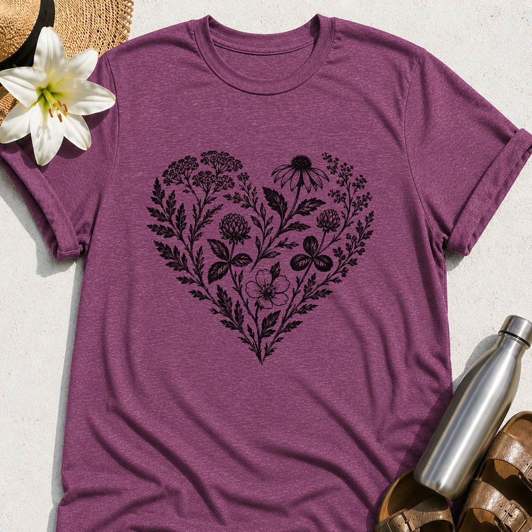 Heart Of Flowers T-Shirt
