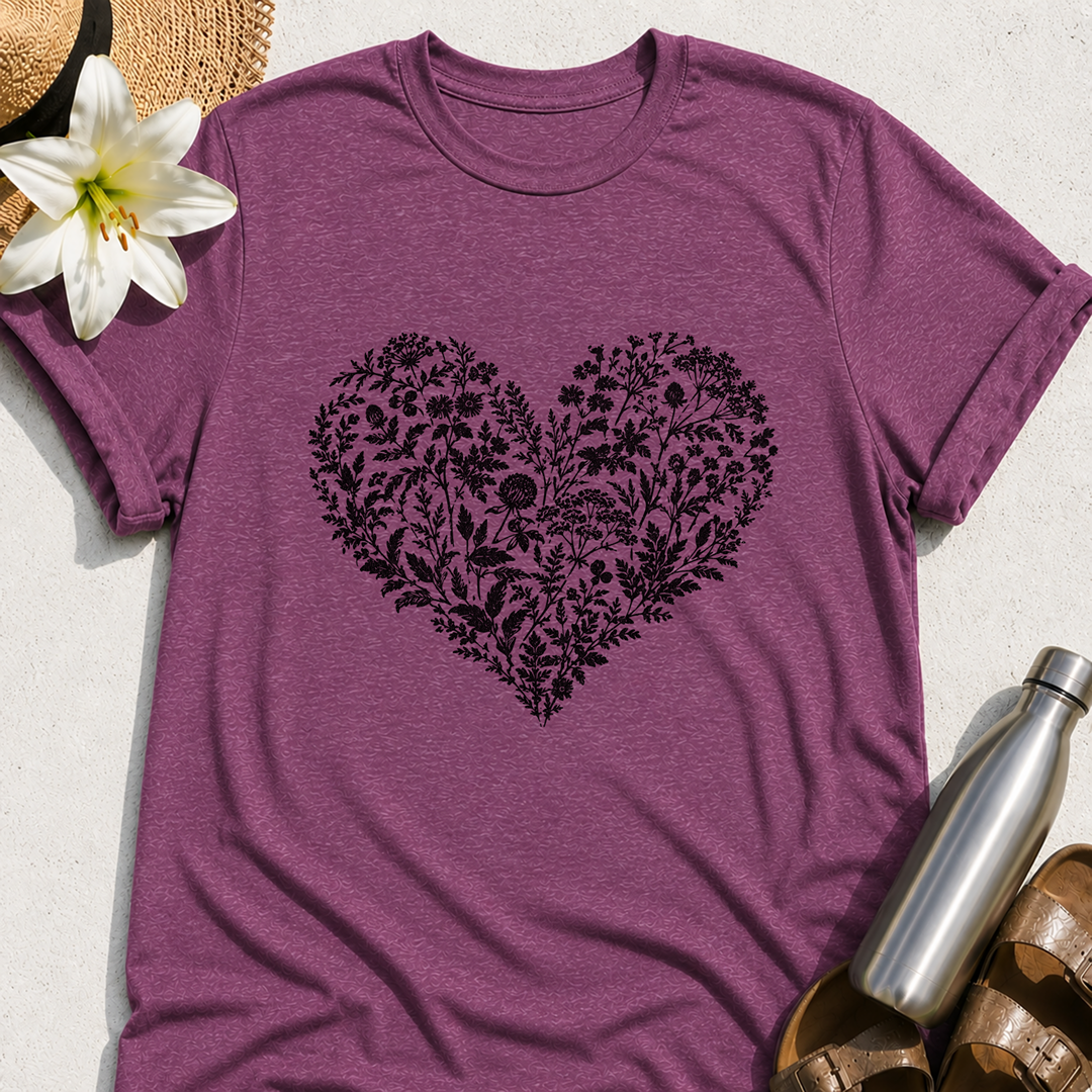 Heart Of Flowers T-Shirt