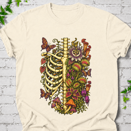 Floral Ribcage T-Shirt