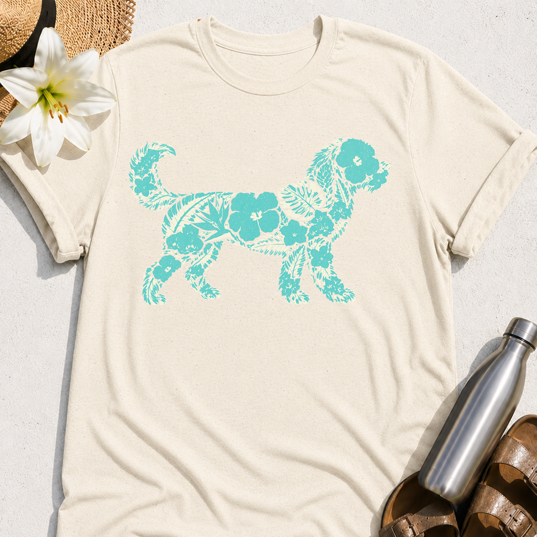 Floral Goldendoodle T-Shirt