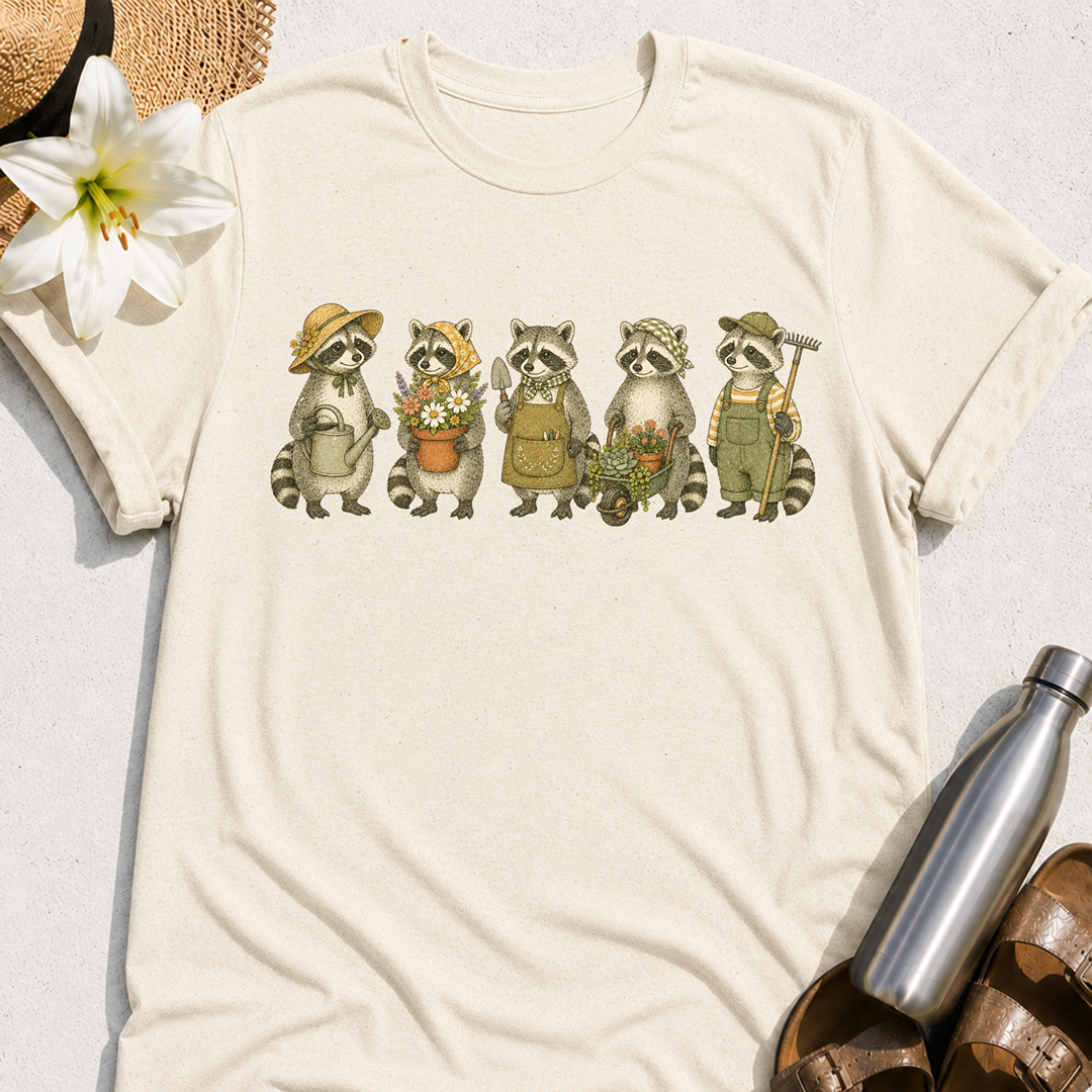 Garden Raccoons T-Shirt