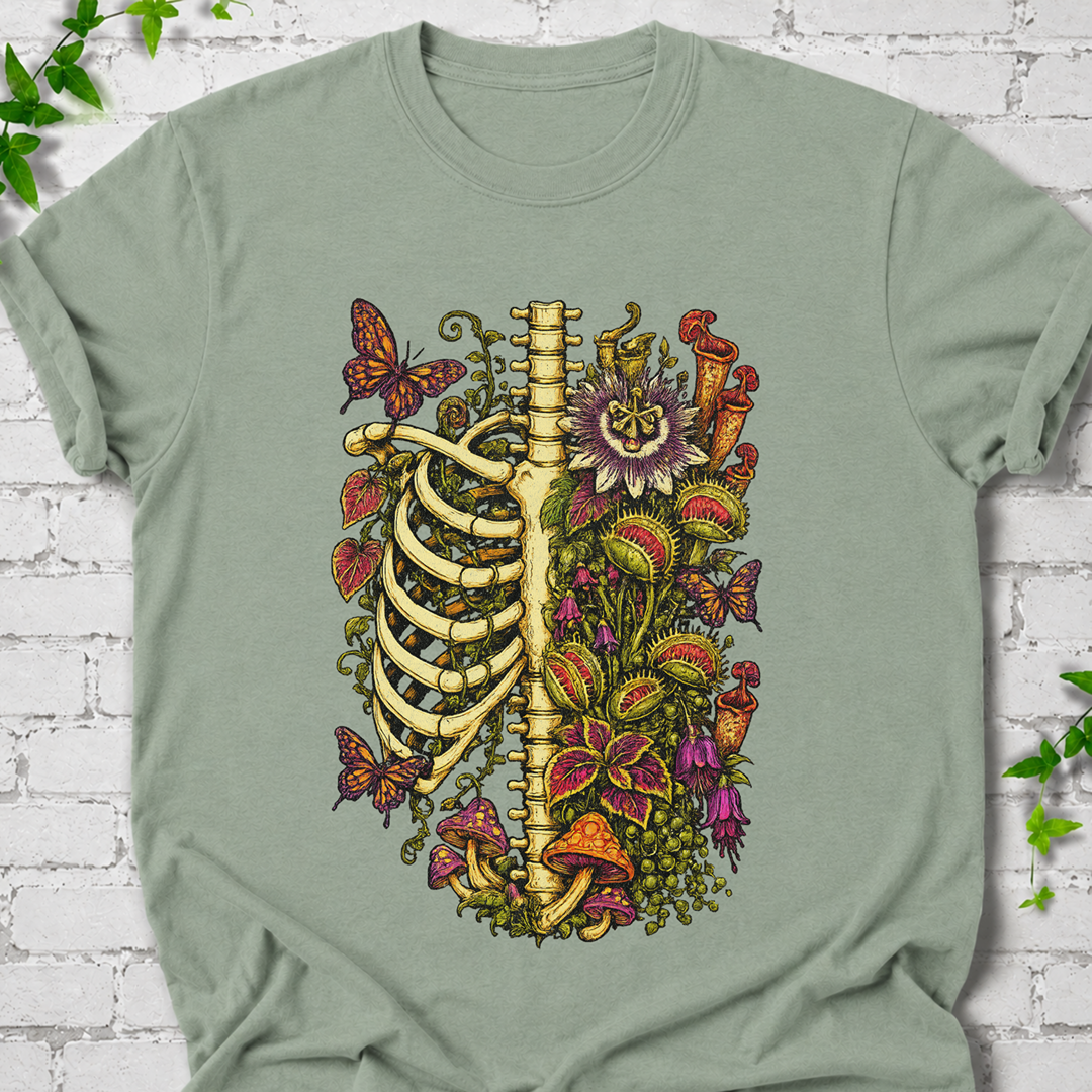 Floral Ribcage T-Shirt