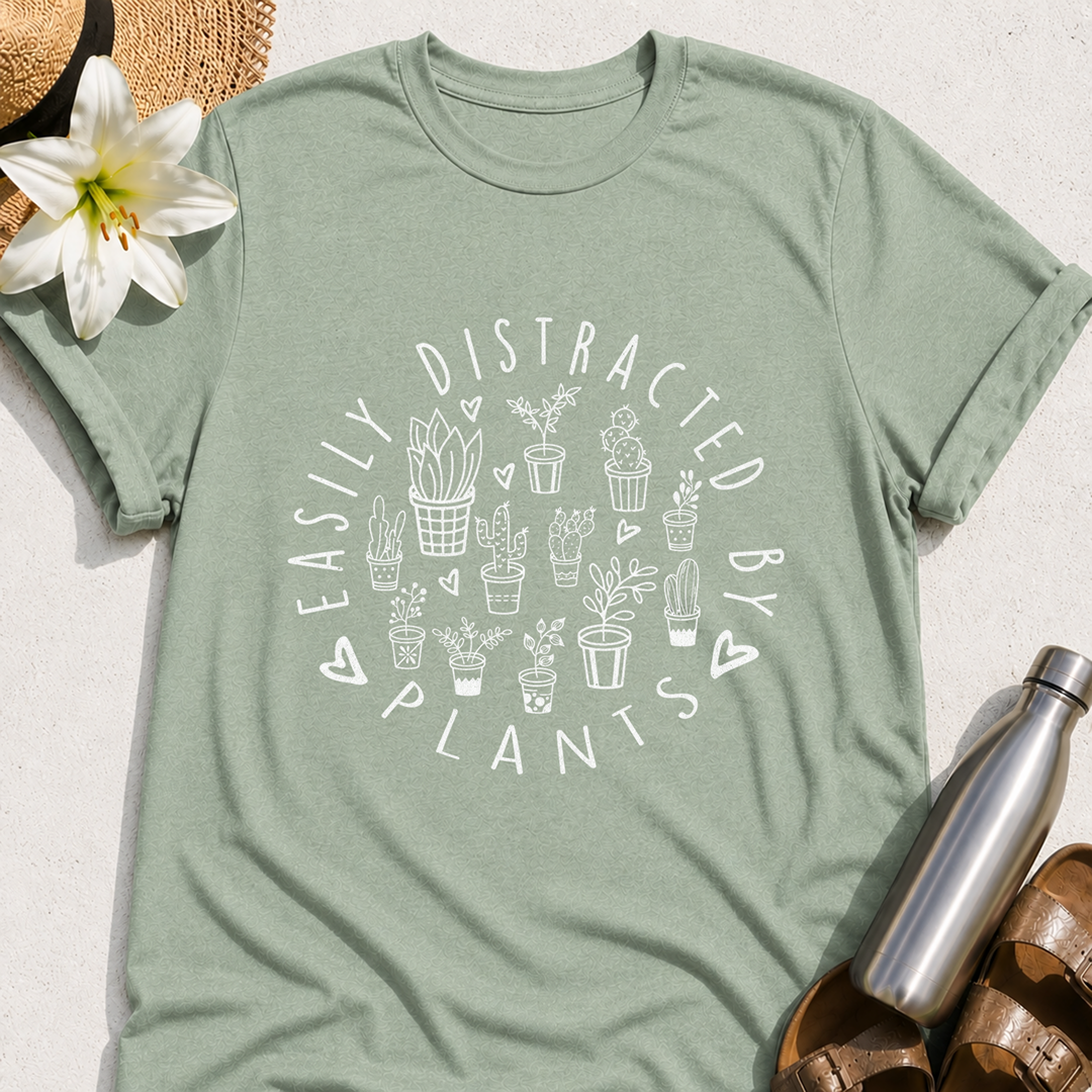 Easily Distracted By Plants T-Shirt