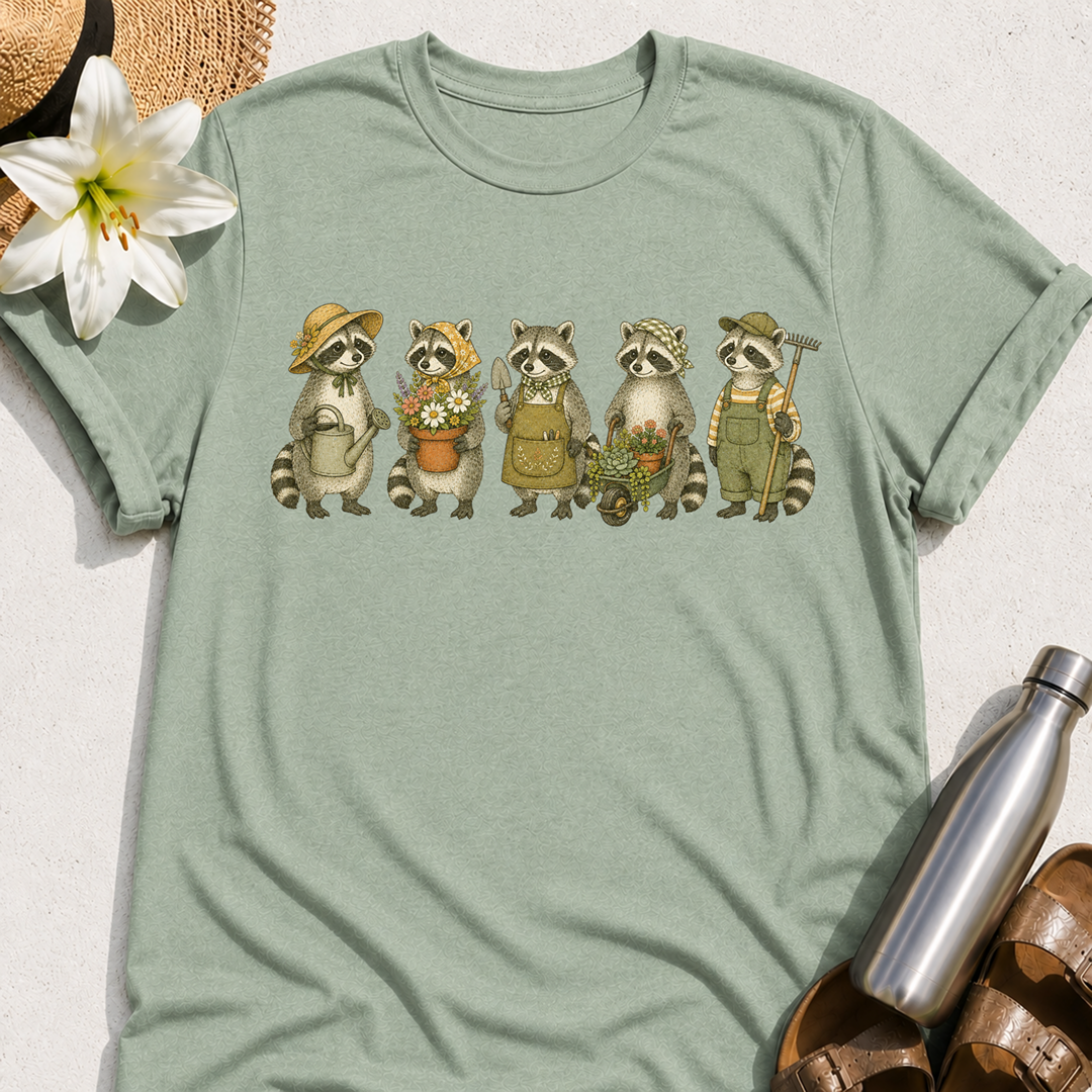 Garden Raccoons T-Shirt