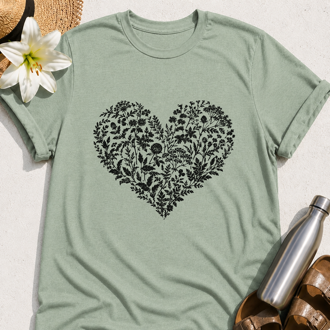 Heart Of Flowers T-Shirt