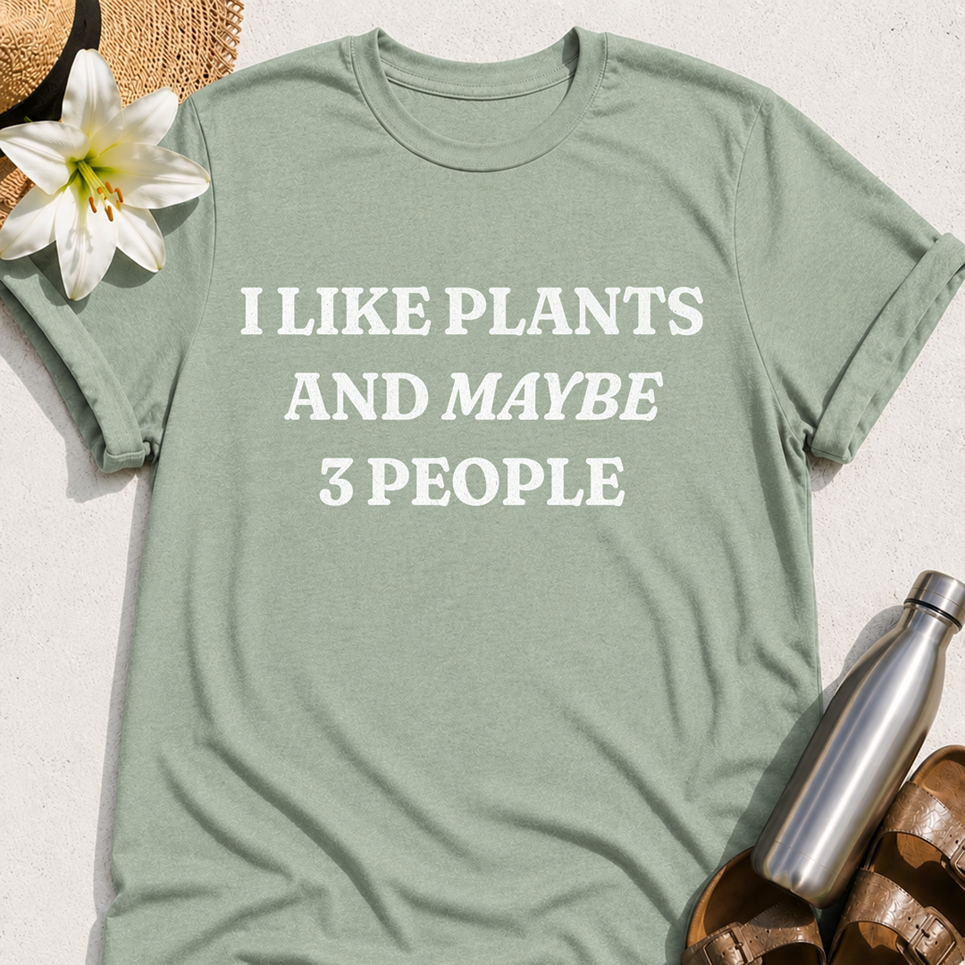 Plants and Three People T-Shirt
