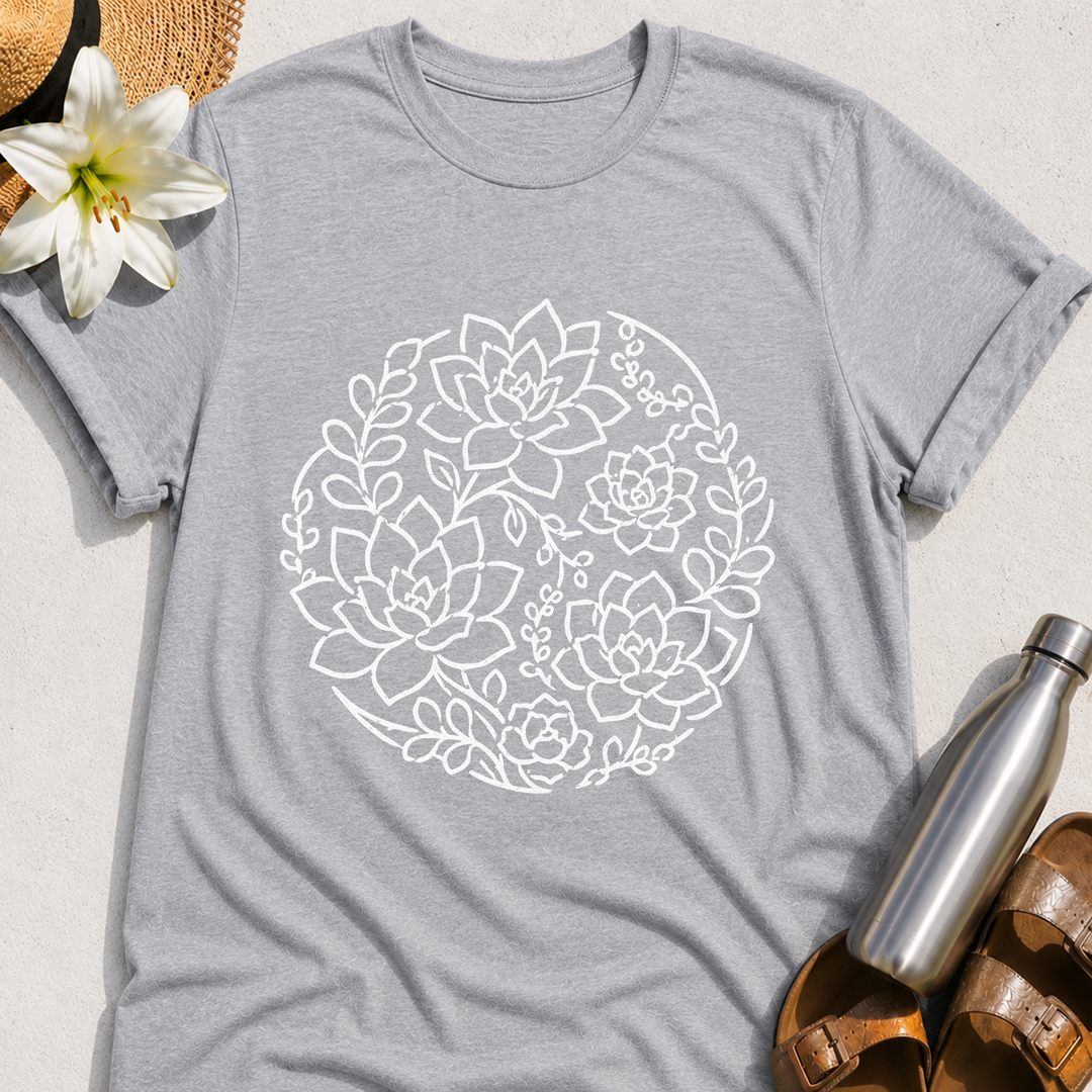 Succulent Circle T-Shirt