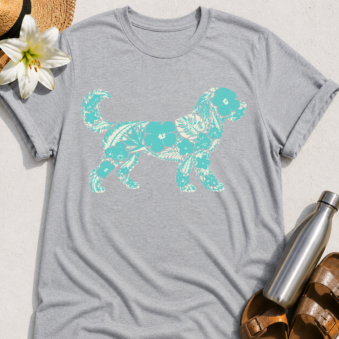 Floral Goldendoodle T-Shirt
