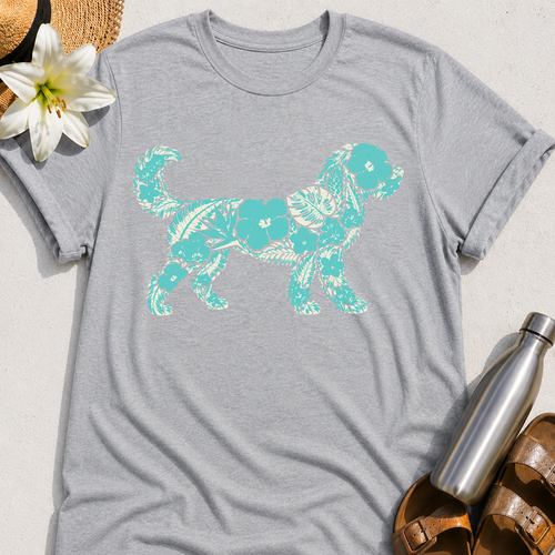Floral Goldendoodle T-Shirt