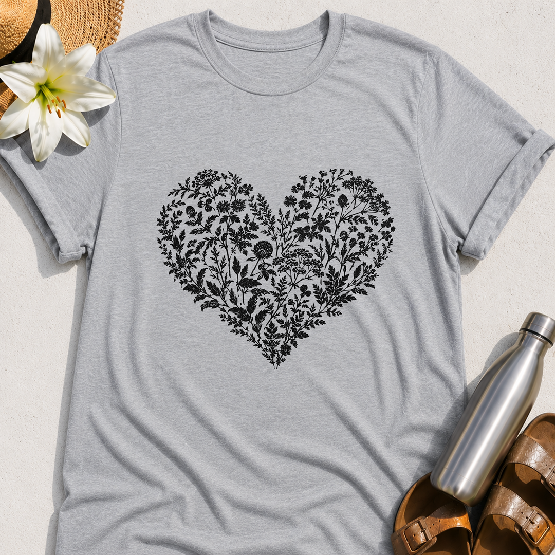 Heart Of Flowers T-Shirt