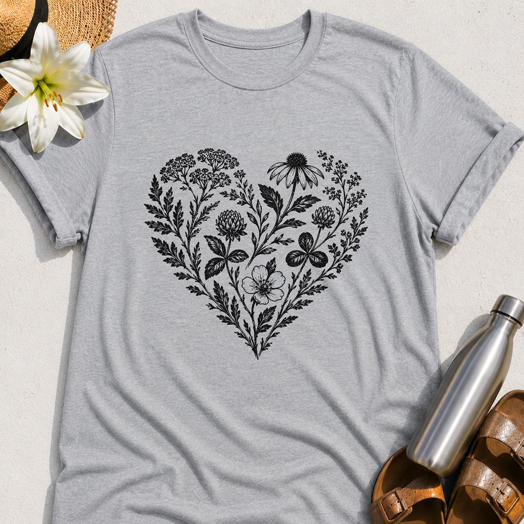 Heart Of Flowers T-Shirt