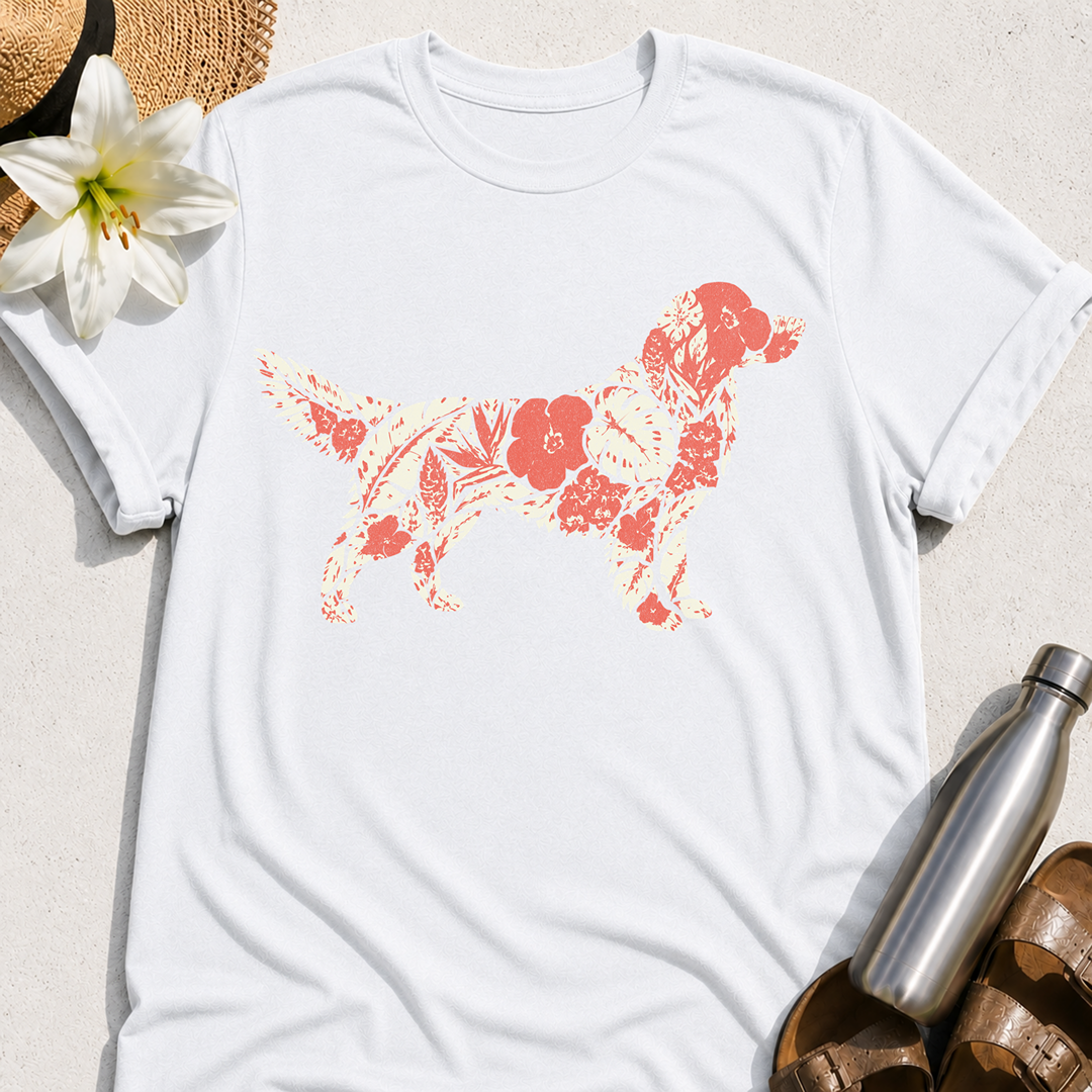 Floral Retriever T-Shirt