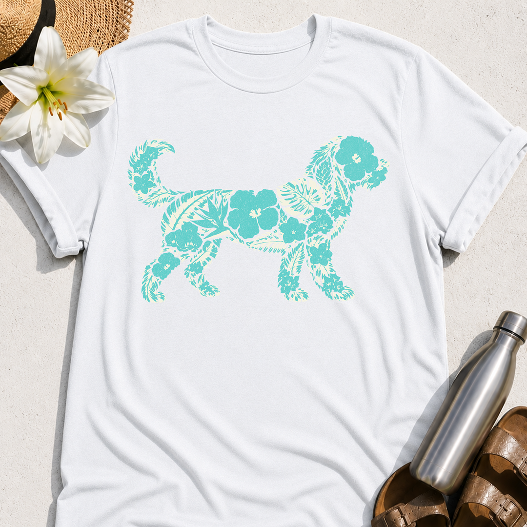 Floral Goldendoodle T-Shirt